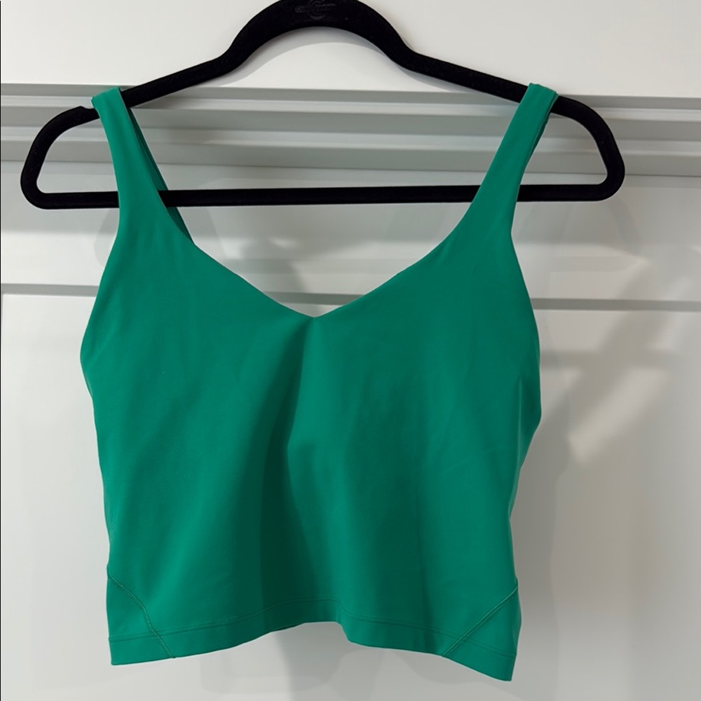lululemon Align crop Tank Top size 10 watermelon green color